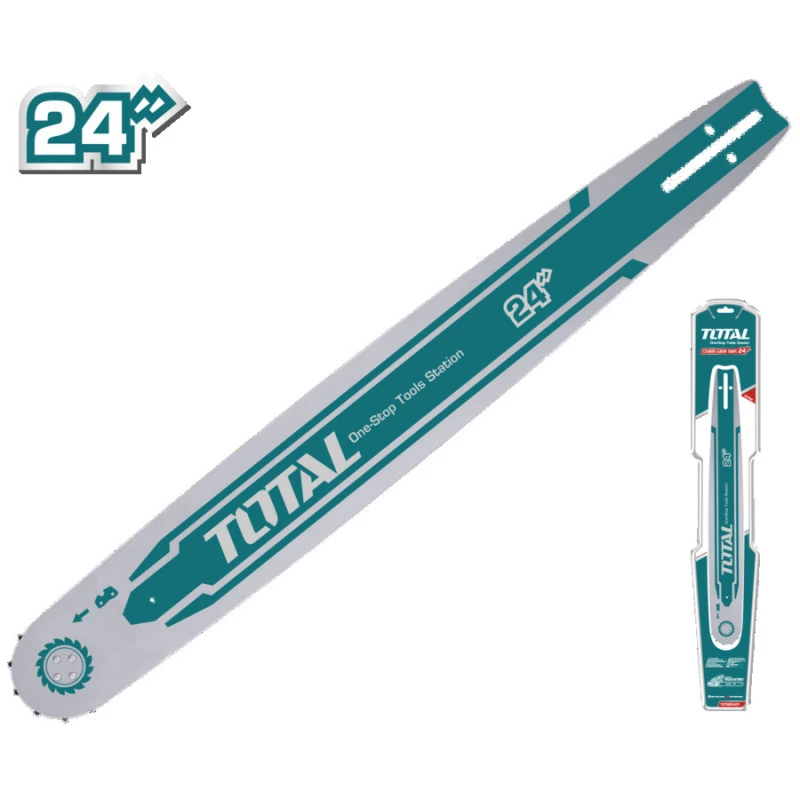 TOTAL Chain Saw Bar 24 – Durable Replacement Bar for Efficient and Smooth Cutting - Total