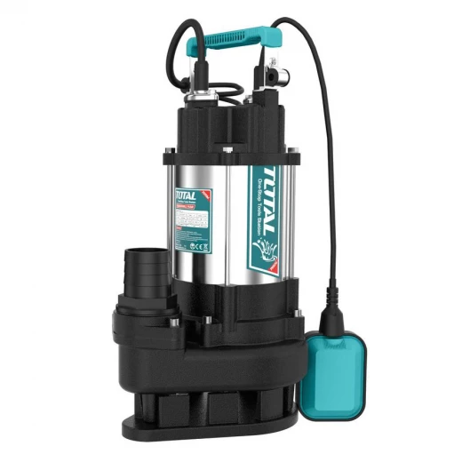 Total Sewage Submersible Pump 1100W (1.5HP), Stainless Steel, 15m Max Head, High-Performance Wastewater Pump Total Sewage Submersible Pump 1100W (1.5HP), Stainless Steel, 15m Max Head, High-Performance Wastewater Pump
