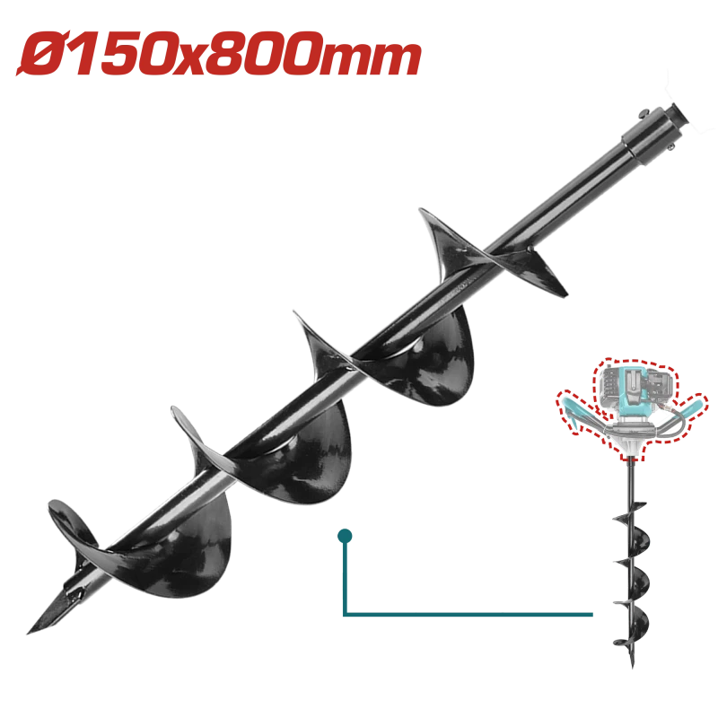 ريشة حفار أرض - Φ150×800 ملم من توتال (TEA55221-2) - توتال
