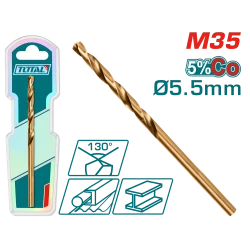 ريشة حفر M35 HSS-CO كوبالت – 5.5مم فولاذ عالي السرعة من توتال (TAC11205501)