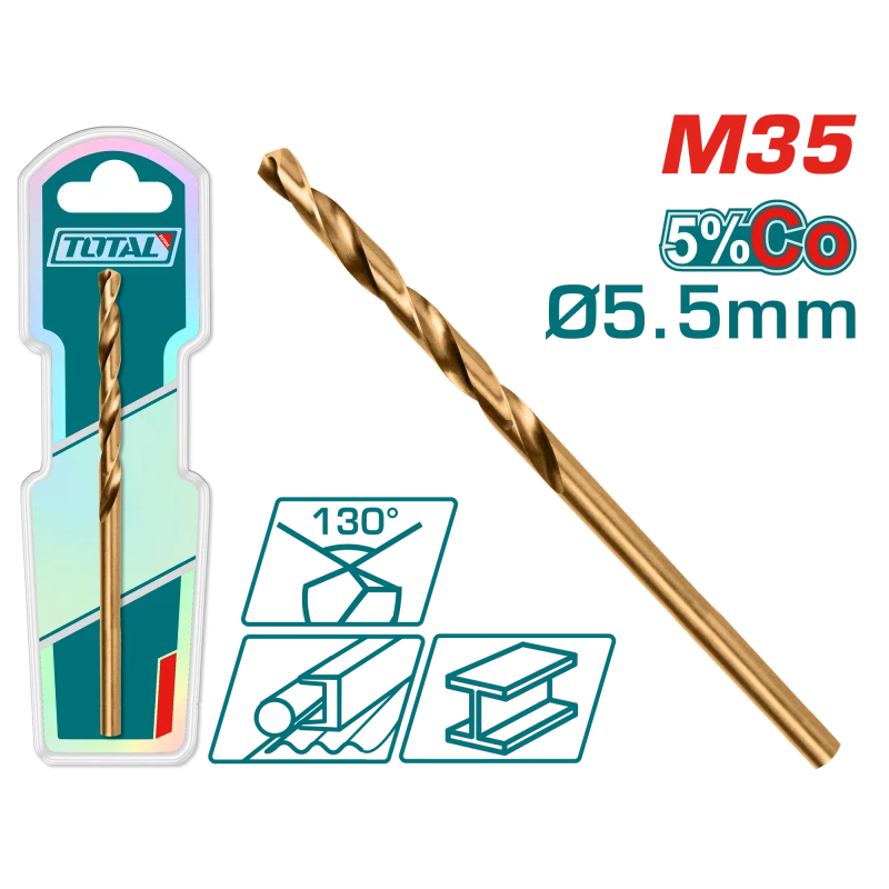 ريشة حفر M35 HSS-CO كوبالت – 5.5مم فولاذ عالي السرعة من توتال (TAC11205501) - توتال