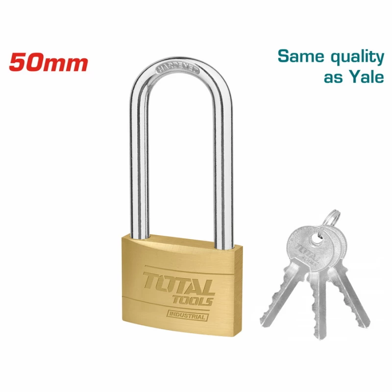 قفل نحاسي قوي ذو قوس طويل 50مم من توتال (TLK32502L) - توتال