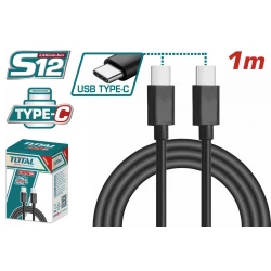 TOTAL USB Type-C to Type-C Cable – High-Speed Data Transfer and Fast Charging Cable