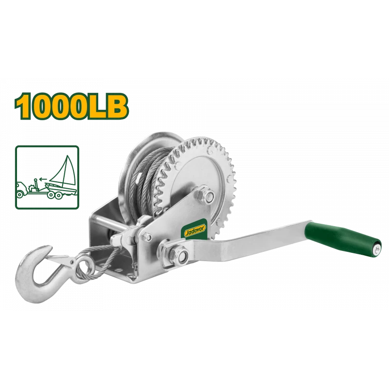 رافعة يدوية بسعة 460 كجم موديل JDJW1101 رافعة متينة يدوية للرفع والسحب الثقيل، تصميم مدمج وسهل النقل من جادفر - جادفر