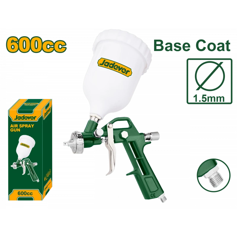 فرد رش دهان 600cc فوهة 1.5 ملم، للطبقة الأساسية، ضغط تشغيل 3–4 بار من جادفر (JDGA1504) - جادفر