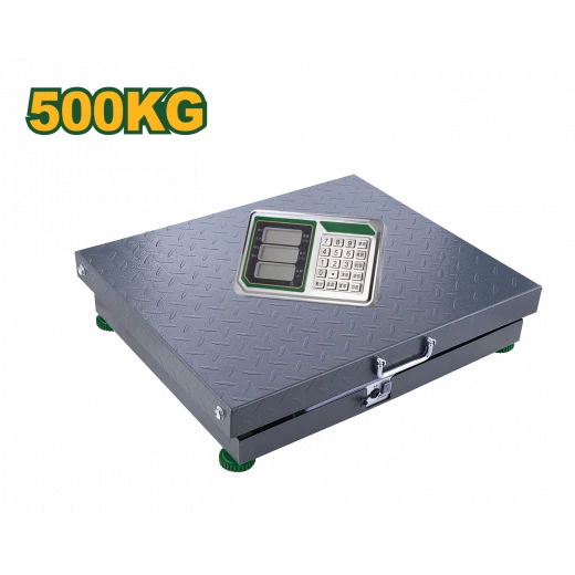 ميزان إلكتروني لاسلكي بسعة 500 كجم, شاشة LED، دقة 100 جرام، مدى لاسلكي 20 متر، منصة 520×620 مم, نظام وزن قابل لإعادة الشحن للاستخدام الصناعي من جادفر ميزان إلكتروني لاسلكي بسعة 500 كجم, شاشة LED، دقة 100 جرام، مدى لاسلكي 20 متر، منصة 520×620 مم, نظام وزن قابل لإعادة الشحن للاستخدام الصناعي من جادفر