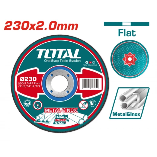 فيبر قص حديد 230x2.0ملم من توتال (TAC2202301) فيبر قص حديد 230x2.0ملم من توتال (TAC2202301)