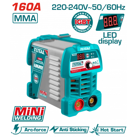 ماكينة لحام MMA انفرتر 160 امبير IGBT من توتال (TW21606049) ماكينة لحام MMA انفرتر 160 امبير IGBT من توتال (TW21606049)
