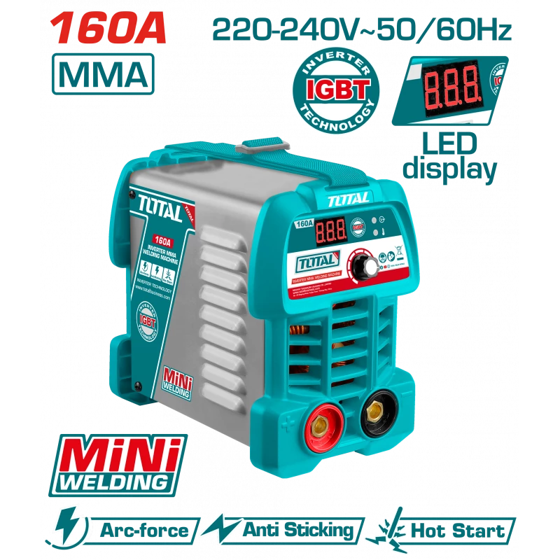 ماكينة لحام MMA انفرتر 160 امبير IGBT من توتال (TW21606049) - توتال