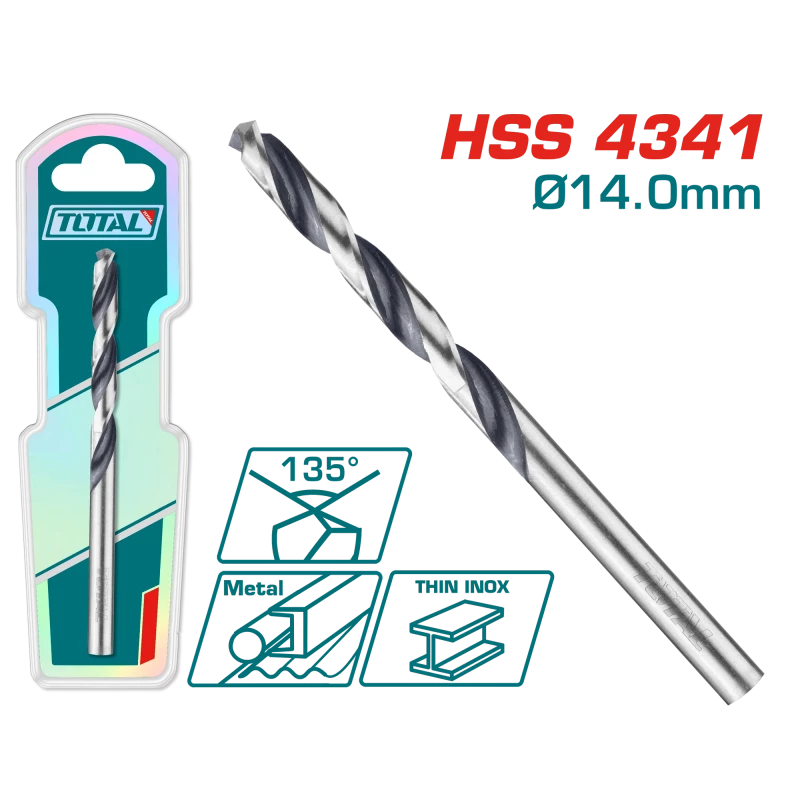 ريشة HSS 4341 حفر – 14ملم من توتال (TAC1201404) - توتال