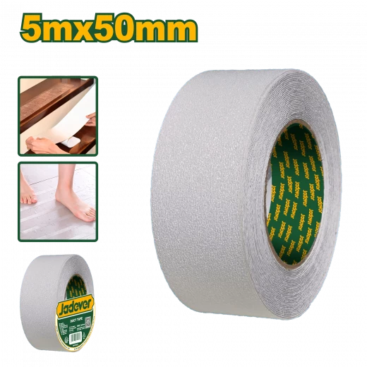 شريط JADEVER شفاف مانع للانزلاق 5 متر × 50 مم (2 بوصة) شريط JADEVER شفاف مانع للانزلاق 5 متر × 50 مم (2 بوصة)