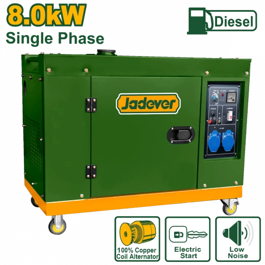 مولد ديزل صامت JADEVER 8 كيلو واط JDDG2A100 مولد ديزل صامت JADEVER 8 كيلو واط JDDG2A100