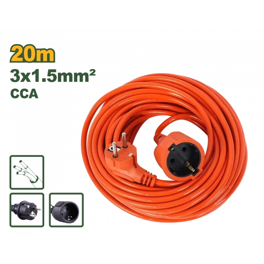 سلك تمديد 3x1.5mm² | 20 متر من جادفر سلك تمديد 3x1.5mm² | 20 متر من جادفر