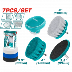 Total 7-Piece Cleaning Brush and Scrubber Set (TACB0701)