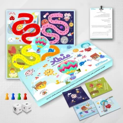 Balloon Educational Game – Learn Arabic Nouns of Time and Place for Kids | An Interactive Board Game by Dr. Fatima Al-Bariki That Builds Vocabulary and Language Skills Through Play