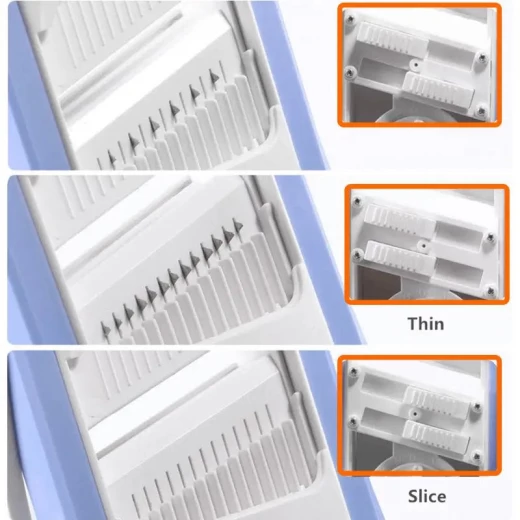Safe Slice Mandoline: قطاعة خضروات وبطاطس متعددة الاستخدامات للمطبخ - Image 3