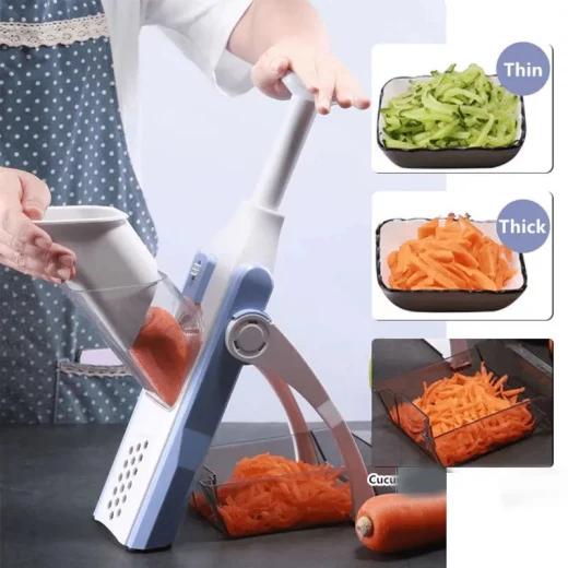 Safe Slice Mandoline: قطاعة خضروات وبطاطس متعددة الاستخدامات للمطبخ - Image 5