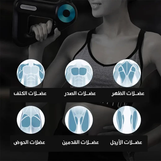 Advanced Massage Gun with 12 Heads for Muscle Relief & Recovery - Image 3