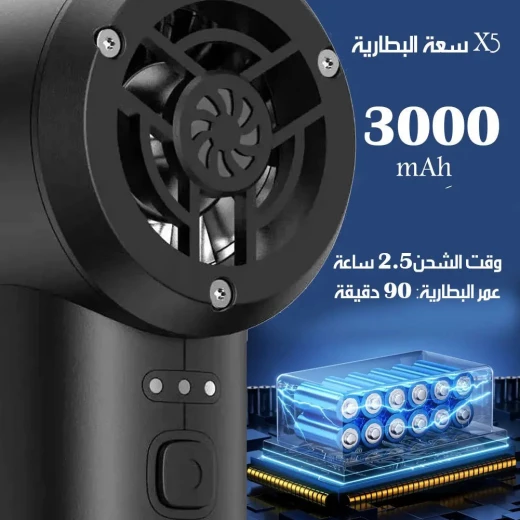 High-Speed Electric Blower Fan, Powerful Portable Air Blower for Dust & Debris Cleaning, Ideal for Electronics and Surfaces - Image 3