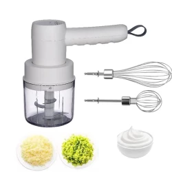 آلة طهي متعددة الوظائف لاسلكية: خفاقة كريمة وبيض وثوم