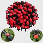 Adjustable Irrigation Dripper Sprinklers for Plants - 100 Piece Set