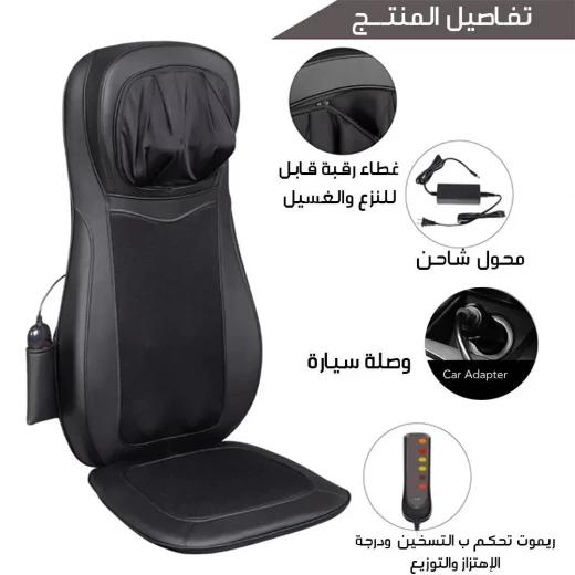 وسادة تدليك الرقبة والظهر: راحة واسترخاء متعددة الاستخدامات - Image 3