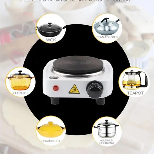 SOKANY Single Burner Electric Cooktop 500W Portable for Small Spaces - Sokany - Image 5