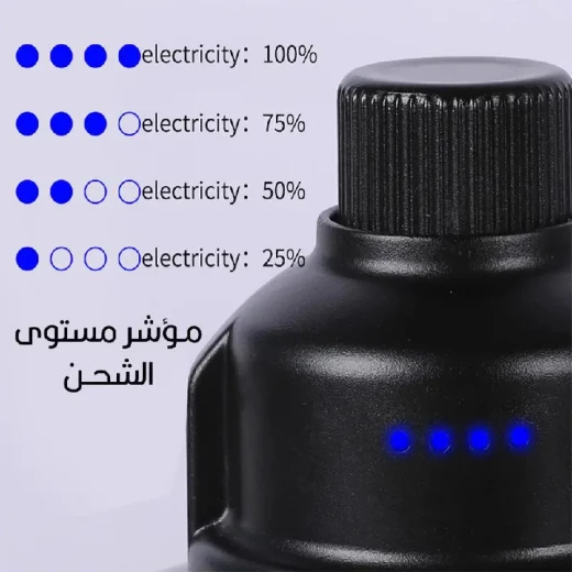 فانوس محمول وقابل لإعادة الشحن مع أضواء مزدوجة للتخييم وحالات الطوارئ - Image 7