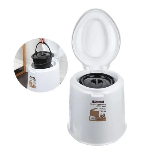 Portable Toilet Seat for Elderly & Camping: Comfortable & Safe Portable Toilet Seat for Elderly & Camping: Comfortable & Safe