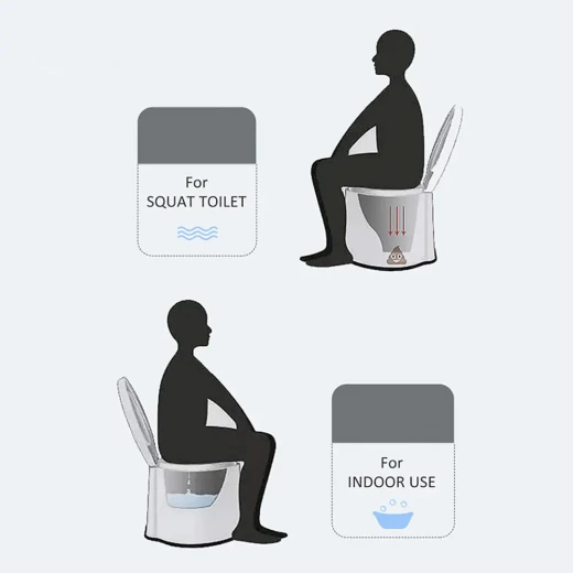 Portable Toilet Seat for Elderly & Camping: Comfortable & Safe - Image 8