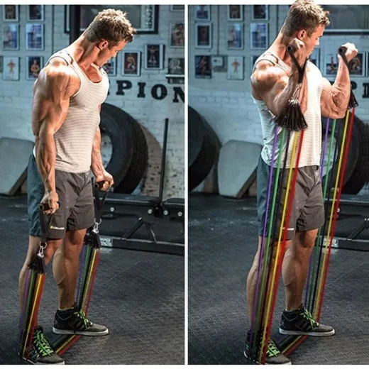 Elastic Resistance Bands for Full Body Workout & Strength Training - Image 5