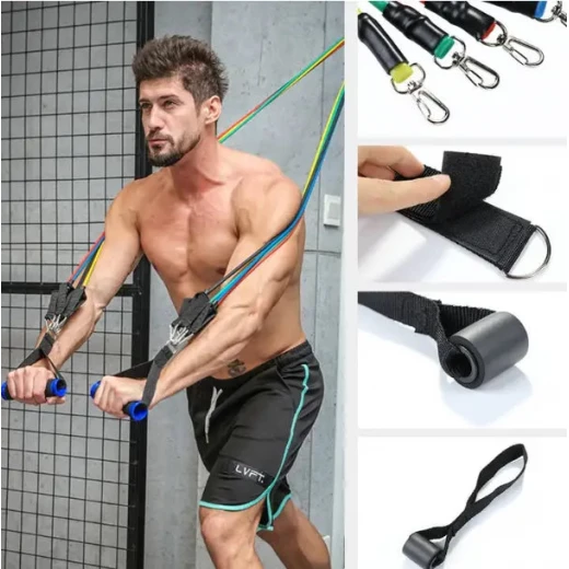 Elastic Resistance Bands for Full Body Workout & Strength Training - Image 6