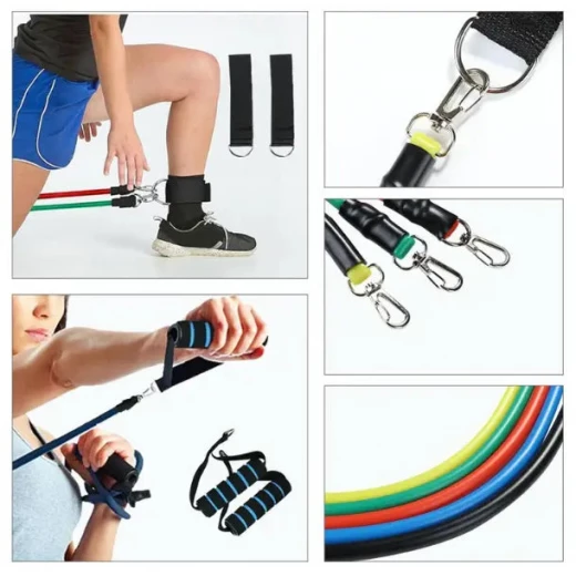 Elastic Resistance Bands for Full Body Workout & Strength Training - Image 7