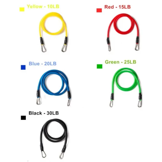 Elastic Resistance Bands for Full Body Workout & Strength Training - Image 9
