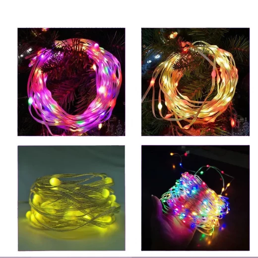 أضواء خرافية ذكية 10 متر IC-RGB: أضواء LED متعددة الألوان تتفاعل مع الصوت - Image 9
