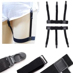 Adjustable Elastic Shirt Stays for Men - Keep Shirts Tucked In