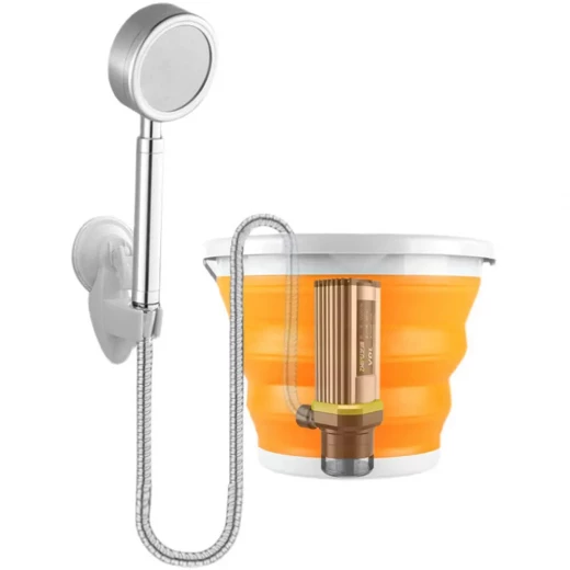 Portable 60W Water Pump with Shower Head for Outdoor Camping & Hiking Portable 60W Water Pump with Shower Head for Outdoor Camping & Hiking