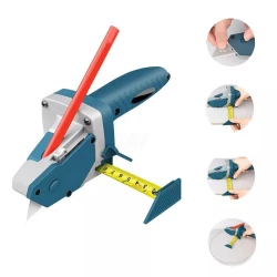 Gypsum Board Cutting Tool with Measuring Tape,3-in-1 Utility Knife & Marker, Precise Drywall Cutter for Easy and Accurate Plasterboard Cutting