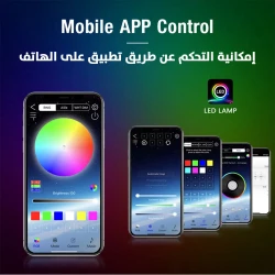 أضواء خرافية ذكية 5 متر IC-RGB ضوء حبل LED مع التحكم بالتطبيق والتفاعل مع الصوت