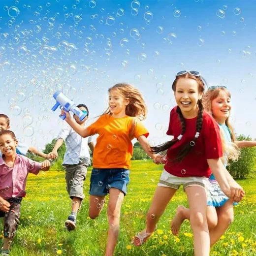 Bazooka Bubble Gun 25 Holes - Battery Operated Fun for Kids