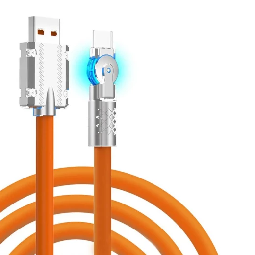 كابل شحن USB Type-C دوار 30 واط - شحن سريع وفعال - Image 2