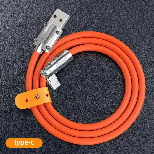 كابل شحن USB Type-C دوار 30 واط - شحن سريع وفعال - Image 7