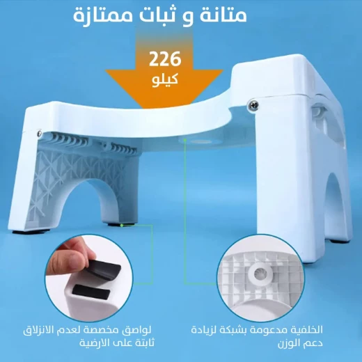 مقعد مرحاض صحي قابل للطي مع معطر - مدمج ونظيف - Image 11