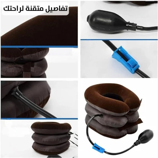 وسادة طبية للرقبة قابلة للنفخ: راحة للسفر والمنزل لتخفيف آلام الرقبة - Image 6