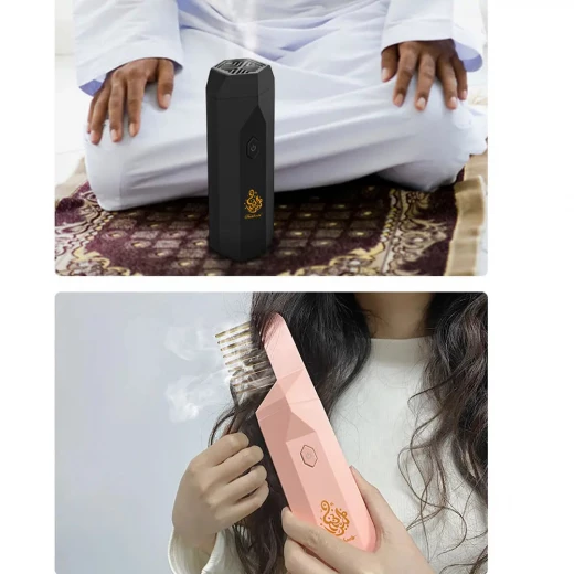 مبخرة مشط قابلة لإعادة الشحن USB لتعطير الشعر الفاخر - Image 5