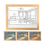 فن الرسم بالضوء LED لديكور المنزل - يعمل بمنفذ USB