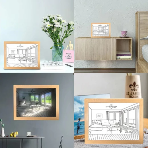 فن الرسم بالضوء LED لديكور المنزل - يعمل بمنفذ USB - Image 6