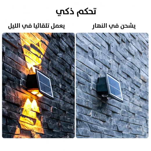 مصباح حائط شمسي مزخرف BD-6 سداسي تصميم صحراوي إضاءة خارجية - Image 6