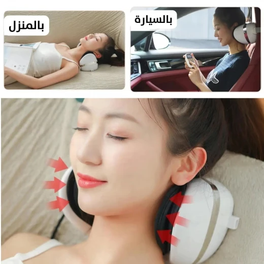 وسادة تدليك العمود الفقري العنقي: تخفيف آلام الرقبة والاسترخاء - Image 6