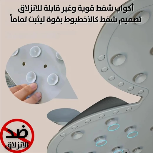 ليفة استحمام للجسم والقدمين بشعيرات سيليكون للتنظيف العميق - Image 5